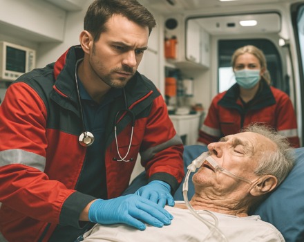 Atención y traslado en UVI móvil